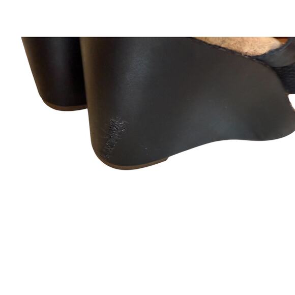 Clarks Artisan Caslyn Kat Wedge Platform Sandals Black 9 - Picture 7 of 9
